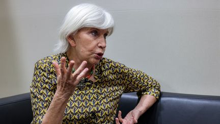 Laurence Tubiana, directrice de la Fondation européenne pour le climat, en novembre 2022. (JOSEPH EID / AFP)