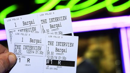 Tickets pour le film "L'interview qui tue"
 (ROBYN BECK / AFP)