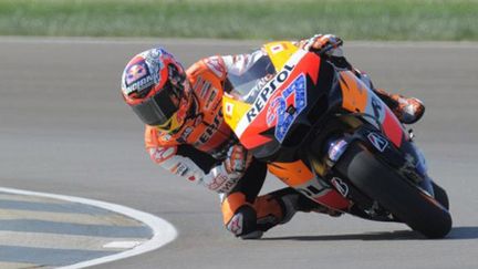 L'Australien Casey Stoner sur sa Honda