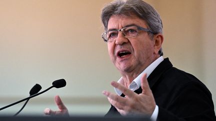 Jean-Luc Mélenchon, ex-candidat La France Insoumise à l'élection présidentielle française, à Paris, le 5 juillet 2022. (EMMANUEL DUNAND / AFP)