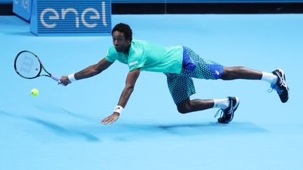 Gaël Monfils pendant son premier match au Masters (BACKPAGE IMAGES / BACKPAGE IMAGES LTD)