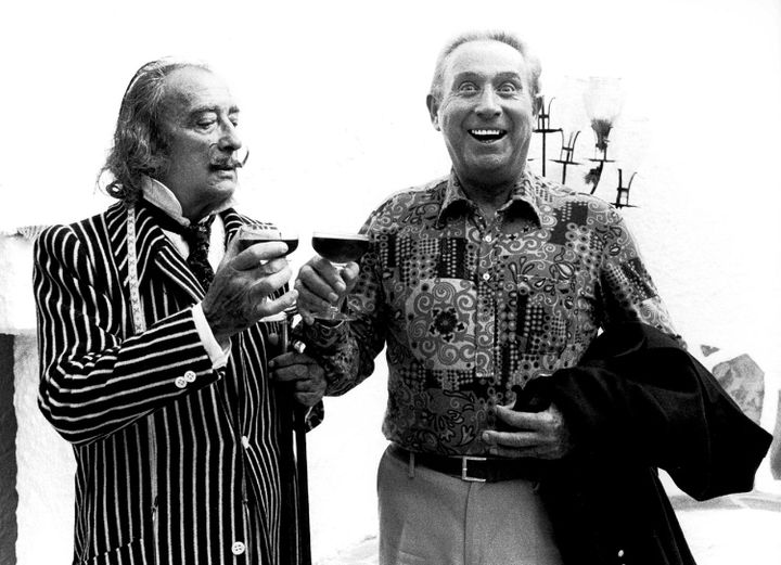 Charles Trenet avec  Salvador Dali en 1972
 (MAXPPP)