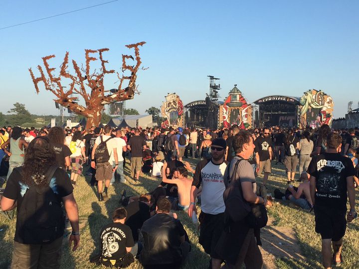 &nbsp; (Le Hellfest attend cette année plus de 130.000 festivaliers © RADIO FRANCE/Yann Bertrand)