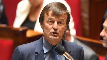 Nicolas Hulot, le 3 juillet 2018, à Paris. (ERIC FEFERBERG / AFP)