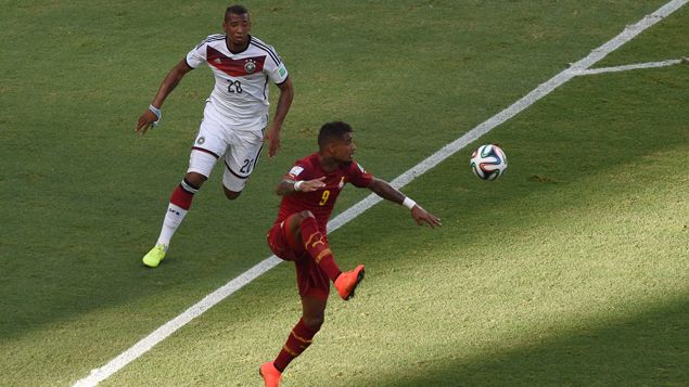 &nbsp; (Les frères Boateng. L'un joue pour l'Allemagne, l'autre pour le Ghana © MAXPPP)