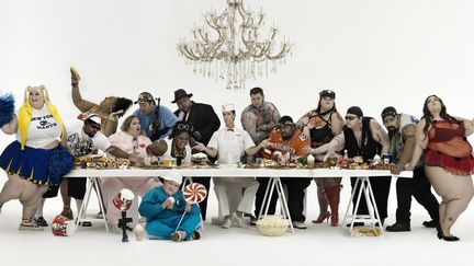 Gérard Rancinan - Série « Trilogie des modernes »
	The Big Supper, 2008
	Photographie montée sous diasec - H 180 x L 300 cm
	Collection particulière, Bruxelles
 (© ADAGP, Paris 2014/Collection particulière, Bruxelles)