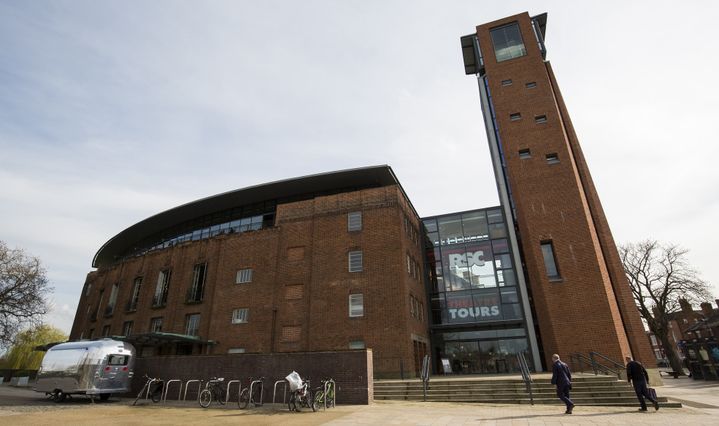 Le "Royal Shakespeare Theatre" à Stratford-upon-Avon où sera présenté le spectacle "Shakespeare Live !".
 (Jack Taylor / AFP)