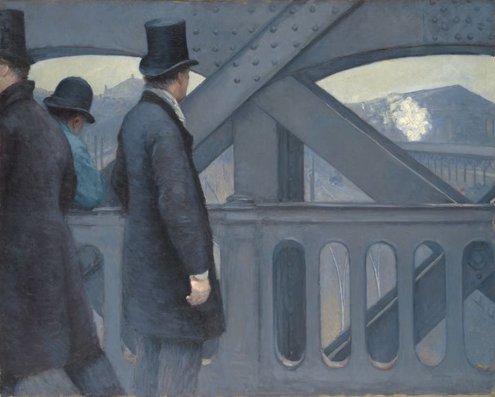 Gustave Caillebotte (1848-1894), "Le pont de l’Europe" (On the Pont de l’Europe)1876-1877, huile sur toile105,7 x 130,8 cm - Etats-Unis, Texas, fort Worth, Kimbell Art Museum (Photo © KIMBELL ART MUSEUM)