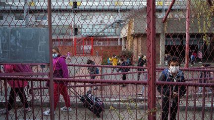 Une école élémentaire à Pantin (Seine-Saint-Denis), le 11 mai 2020.&nbsp; (MYRIAM TIRLER / HANS LUCAS / AFP)