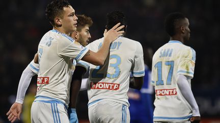  Lucas Ocampos, auteur du 2e but marseillais (JEFF PACHOUD / AFP)