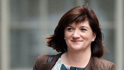 La petite blague de la conseillère Nicky Morgan sur le pantalon de Theresa May n'a pas du tout plu à la Première ministre. (ANDY RAIN / EPA)