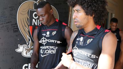 Mario Balotelli arrivé le dernier jour du mercato à l'OGC Nice (VALERY HACHE / AFP)