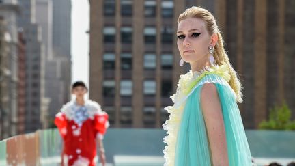 Défilé Elmadawy lors du Flying Solo NYFW printemps-été 2021, le 13 septembre 2020 à New York (Etats Unis) (ILYA S. SAVENOK / GETTY IMAGES NORTH AMERICA)