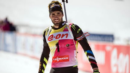 Le biathlète français Martin Fourcade