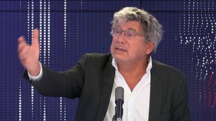 Eric Coquerel, sur franceinfo samedi 19 septembre. (FRANCEINFO / RADIOFRANCE)