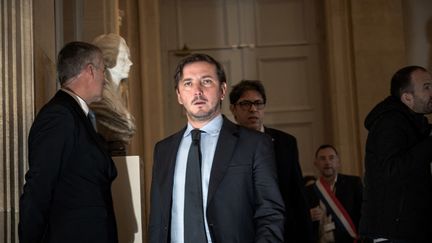 Le député EELV Aurélien Taché, le 11 octobre 2022, à Paris.&nbsp; (ARTHUR NICHOLAS ORCHARD / HANS LUCAS / AFP)