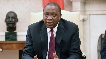 Le président kényan Uhuru Kenyatta s'exprime lors d'une rencontre bilatérale avec son homologue américain, Donald Trump, dans le Bureau ovale de la Maison Blanche, le 27 août 2018, à Washington DC. 
 (OLIVIER DOULIERY / CONSOLIDATED NEWS PHOTOS / DPA)