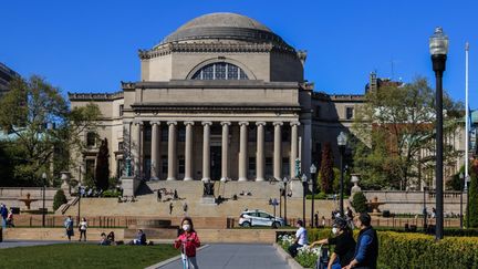 L'université de Columbia à New-York, en mai 2020. (VANESSA CARVALHO / BRAZIL PHOTO PRESS)