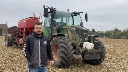 Nicolas Hervin, agriculteur céréalier dans le Val d'Oise (FRANCEINFO / RADIOFRANCE)