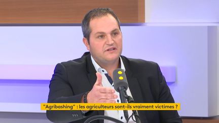 Arnaud Gaillot, secrétaire général des Jeunes agriculteurs, sur franceinfo le 22 octobre 2019. (FRANCEINFO / RADIOFRANCE)