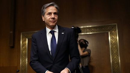 Le secrétaire d'Etat américain Anthony Blinken, le 8 juin 2021 à Washington (Etats-Unis). (KEVIN DIETSCH / GETTY IMAGES NORTH AMERICA / AFP)