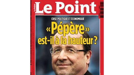 "Hollande bashing" encore &agrave; la une du "Point". "P&eacute;p&egrave;re est-il &agrave; la hauteur" ?", se demande le magazine, en reprenant le surnom peu sympathique que des conseillers de l'Elys&eacute;e ont affubl&eacute; au pr&eacute;sident de la R&eacute;publique. (LE POINT)