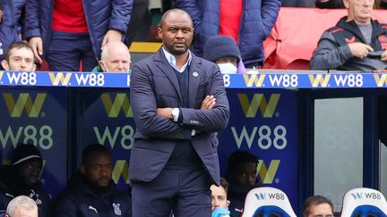 Patrick Vieira sur le banc de Crystal Palace, le 23 octobre face à Newcastle.&nbsp; (NIGEL KEENE / PROSPORTSIMAGES)