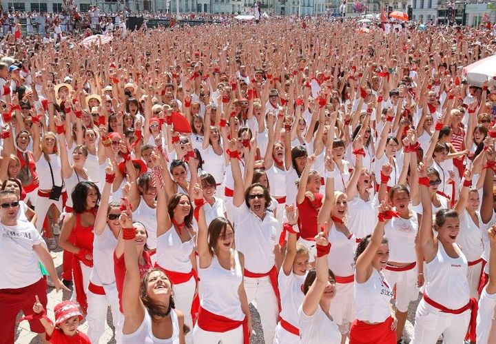 Flashmob lors des fêtes de Bayonne
 (DR)