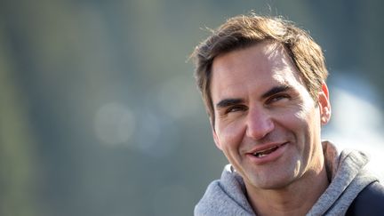 Le&nbsp;Suisse Roger Federer, le 6 mars 2022.&nbsp; (FABRICE COFFRINI / AFP)