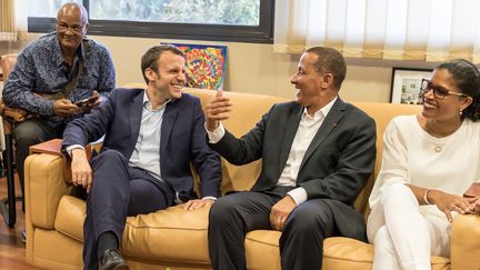 Emmanuel Macron à Cayenne (Guyane), le 20 décembre 2016 (JODY AMIET / AFP)