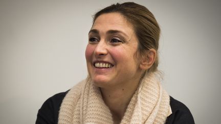 La com&eacute;dienne Julie Gayet, lors d'une conf&eacute;rence, &agrave; l'occasion du 65e festival du film &agrave; Berlin (Allemagne), le 12 f&eacute;vrier 2015. (ODD ANDERSEN / AFP)