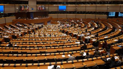 Hémicycle du parlement européen à Bruxelles.&nbsp; (MAXPPP)