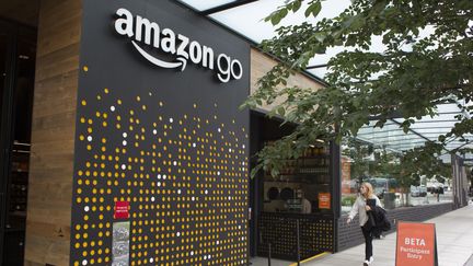 Magasin Amazon Go à Seattle (USA). (DAVID RYDER / GETTY IMAGES NORTH AMERICA)