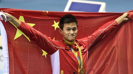 &nbsp; (Le Chinois Sun Yang champion olympique du 200 m libre © Martin Meissner/AP/SIPA)