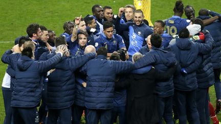 L'équipe de France qualifiée pour la Coupe du Monde au Brésil (KENZO TRIBOUILLARD / AFP)