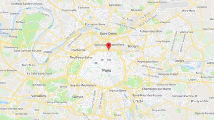 L'accident a eu lieu porte de la Chapelle, dans le 18e arrondissement de Paris. (GOOGLE MAPS)