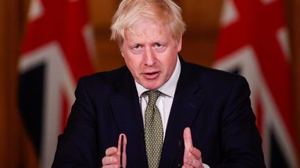 Le Premier ministre britannique, Boris Johnson, à Londres (Royaume-Uni), le 12 octobre 2020. (TOBY MELVILLE / REUTERS)