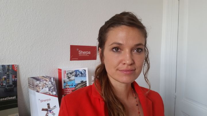 Marie-Laure Guislain, responsable du contentieux à Sherpa, en juin 2017. (BENOÎT COLLOMBAT / RADIO FRANCE)