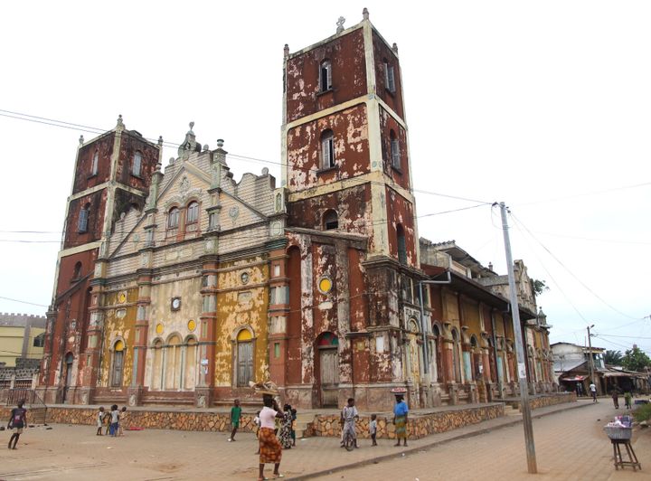 La Grande Mosquée de Porto-Novo, un joyau de l'architecture afro-brésilienne au Bénin
 (Yanick Folly / AFP)