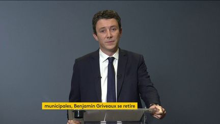L'ancien candidat à la mairie de Paris, Benjamin Griveaux, le 14 février 2020. (FRANCEINFO)