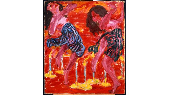 Emil Nolde,&nbsp;"Kerzent&auml;nzerinnen" ("Danseuses aux bougies"), 1912. Huile sur toile - 100,5 cm x 86,5 cm. Neukirchen, Stiftung Seeb&uuml;ll Ada und Emil Nolde. (&copy; NOLDE STIFTUNG SEEBUELL, ALLEMAGNE)