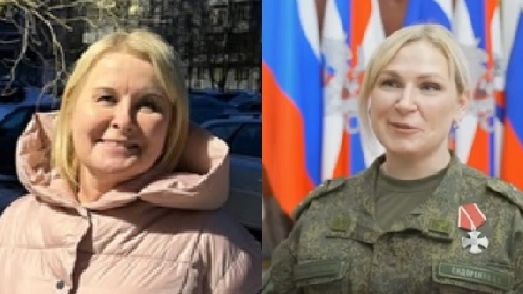 Serguhina Larissa Borisovna photographiée le 28 décembre 2022 et Anna Sergeevna Sidorenko décorée le 31 décembre 2022. (VKONTAKT / CAPTURE D'ECRAN)