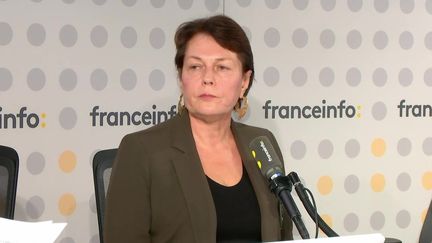 Véronique Bédague, directrice générale du promoteur Nexity, et co-animatrice du&nbsp;Conseil national de la Refondation, le 28 novembre 2022 sur fraceinfo. (FRANCEINFO / RADIO FRANCE)