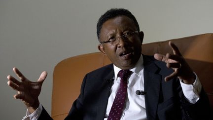 Hery Rajaonarimampianina,&nbsp;photographi&eacute; ici le 22 d&eacute;cembre 2013 &agrave; Antananarivo (Madagascar), a &eacute;t&eacute;&nbsp;&eacute;lu pr&eacute;sident de l'Etat insulaire africain, le&nbsp;3 janvier 2014.&nbsp; (ALEXANDER JOE / AFP)