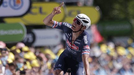 Mathieu van der Poel (Alpecin-Fenix) a remporté la deuxième étape du Tour de France 2021. (STEPHANE MAHE / POOL)