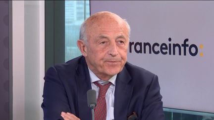 Jean-Hervé Lorenzi, fondateur du Cercle des économistes, le 8 avril 2022. (FRANCEINFO / RADIOFRANCE)