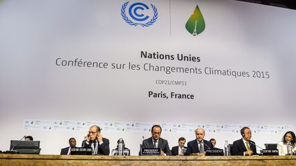 &nbsp; (COP 21 au Bourget, le 12 décembre 2015 © Maxppp)