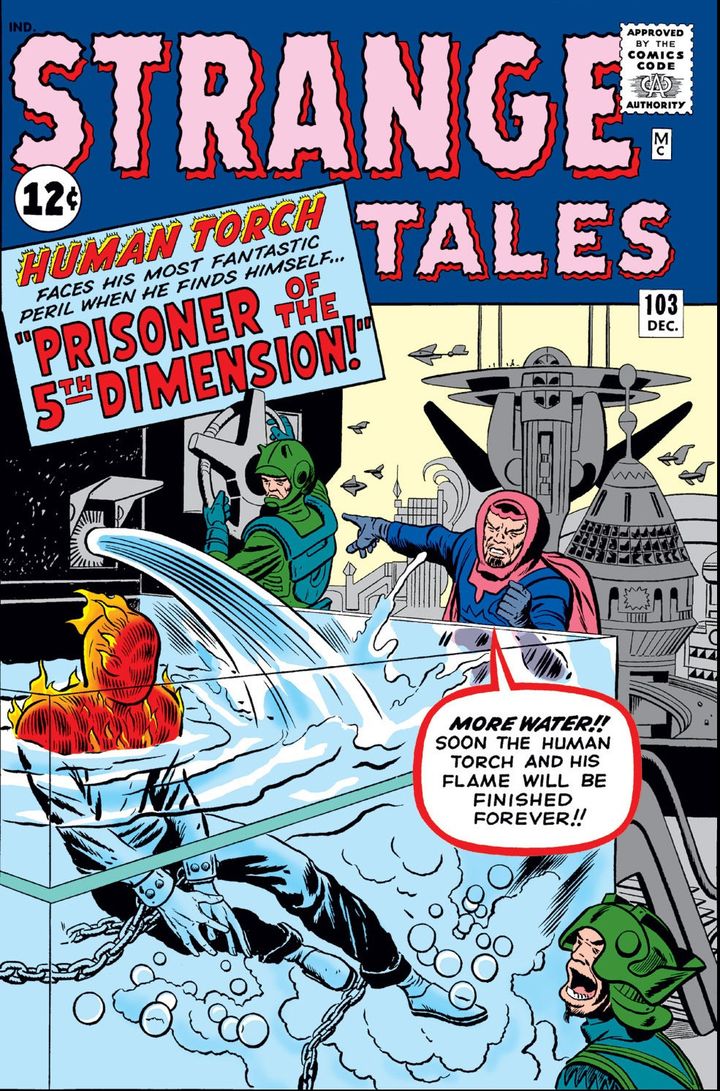 Strange Tales # 103,&nbsp;un des premiers comics Marvel parlant d'un&nbsp;univers alternatif appelé la Cinquième&nbsp;Dimension.&nbsp; (MARVEL)