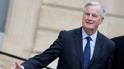 Le Premier ministre Michel Barnier à l'Elysée, le 13 novembre 2024. (LUDOVIC MARIN / AFP)