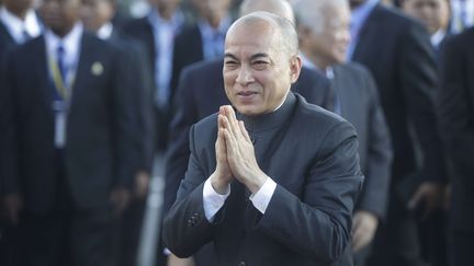 Le roi du Cambodge, Norodom Sihamoni, le 13 novembre 2016 à Phnom Penh (Cambodge). (HENG SINITH/AP/SIPA / AP)